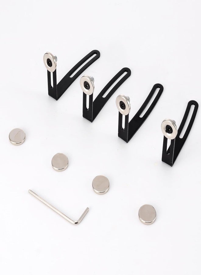 Rchobbytop Pack of 4 RC Car Body Shell Mount Magnetic Metal L-Bracket for 1/10 Rock Crawler RC4WD D90 Traxxas TRX4 Axial SCX10 90046 Redcat Tamiya - Image 5